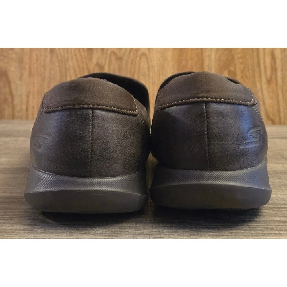 Skechers Go Walk Lite Queenly Loafer Shoes Womens Size 8.5‎ Brown
